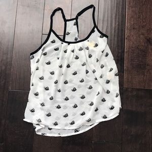 Fish print tank top